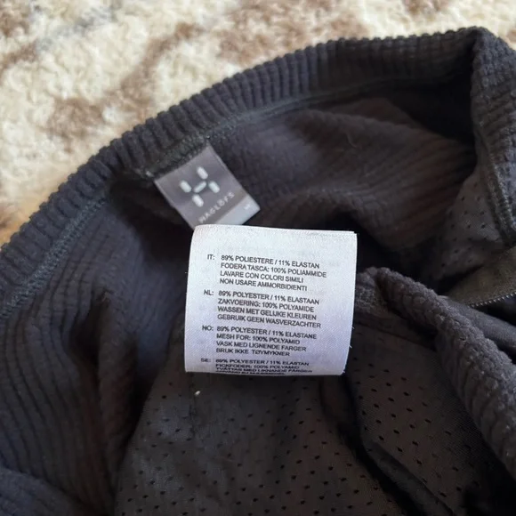 Haglofs Men’s Alder Jacket Full-Zip Lightweight Textured Zip Pockets Black